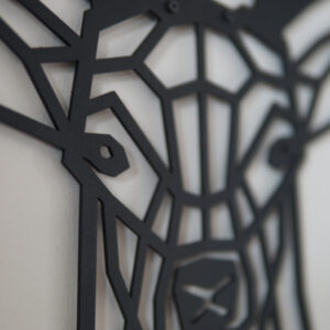 dekorace na zeď jelen hlava detail stěna