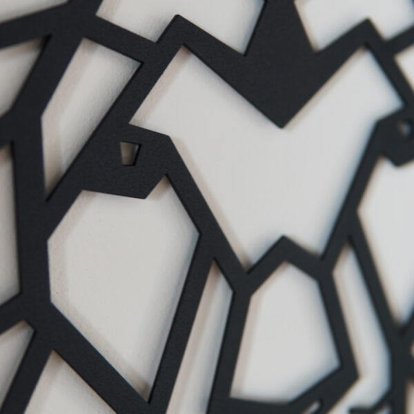 dekorace na zeď lev hlava detail zeď